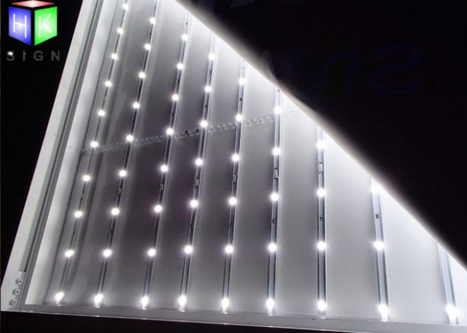 生地厚いバックライトを当てられる屋外LEDのライト ボックスの印の表示アルミニウムFramelss 80MM